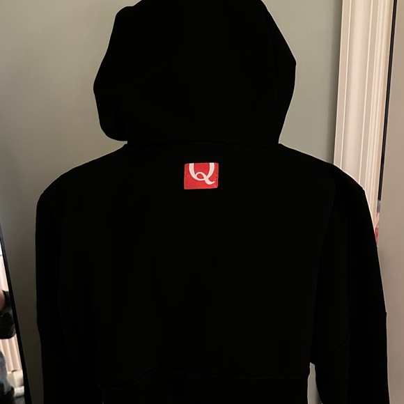 Black Qualtrics mixed media Hoodie - Picture 4 of 13